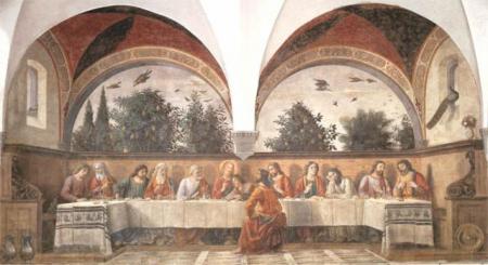 LaSc�ne:DernierRepasDuChrist:Avcles12 Apotres:bien jolie PEINTURE!!